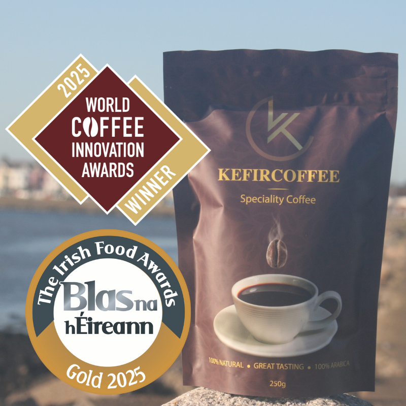 Kefircoffee® Premium Decaffeinated Guatemalan Arabica Coffee Beans – 250g