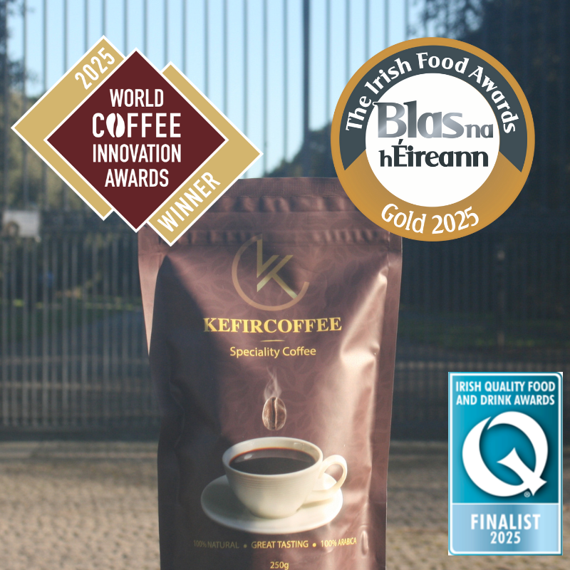 Kefircoffee® Premium Decaffeinated Guatemalan Arabica Coffee Beans – 250g